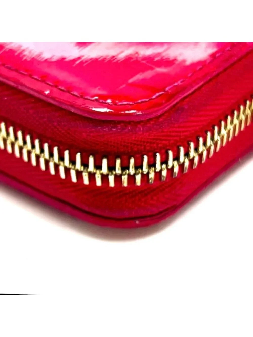 Louis Vuitton Vernis Ikat Flower Zippy Wallet Rose